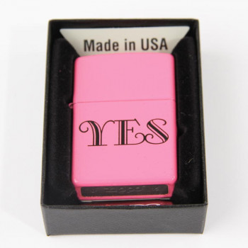 Zippo Neon Pink col. "Yes/No" beidseitig 60000906 - 1