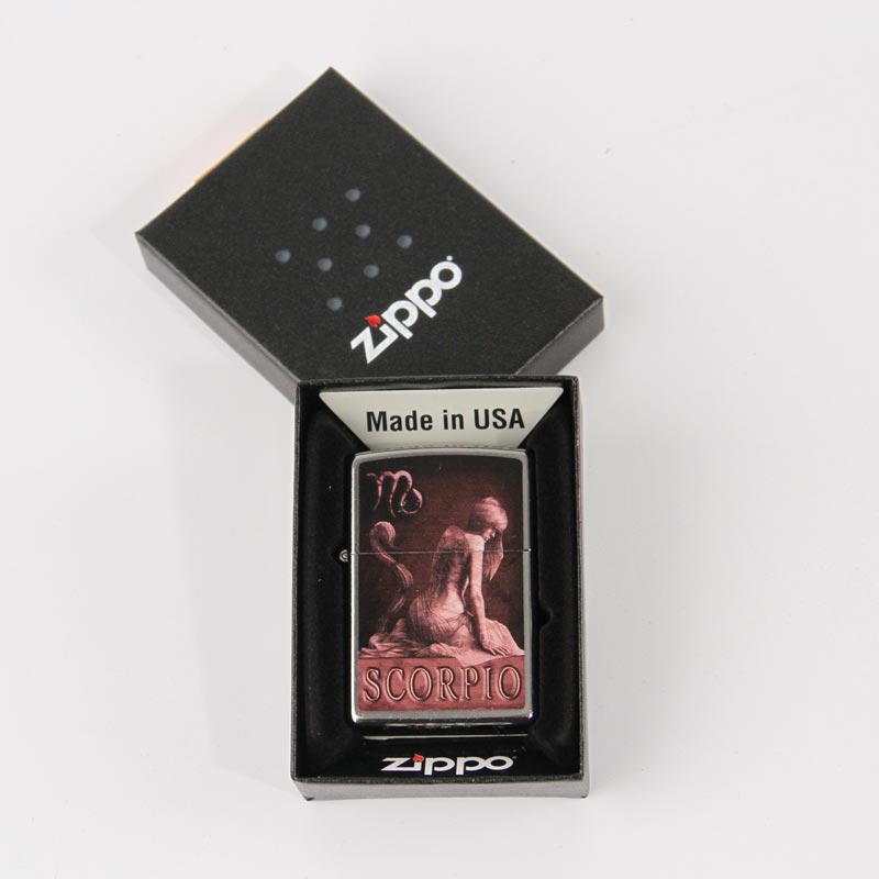 Zippo satin finish color "Zodiac Scorpio" 60000929