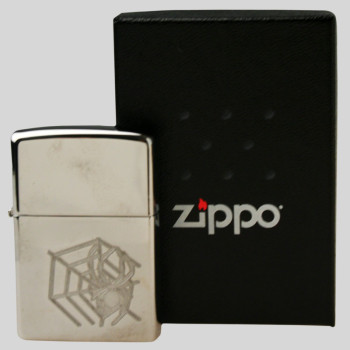 Zippo chrom poliert Spider