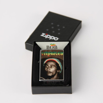 Zippo street chrom color BOB MARLEY