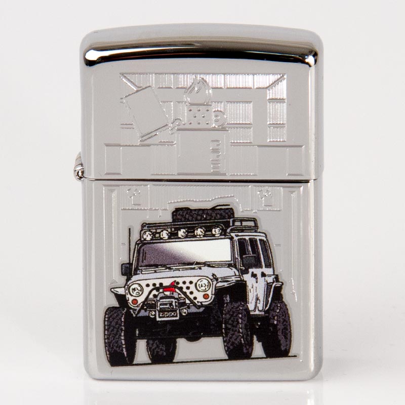 Zippo chr. pol. color Zippo Jeep 2003718 | Excaliburshop