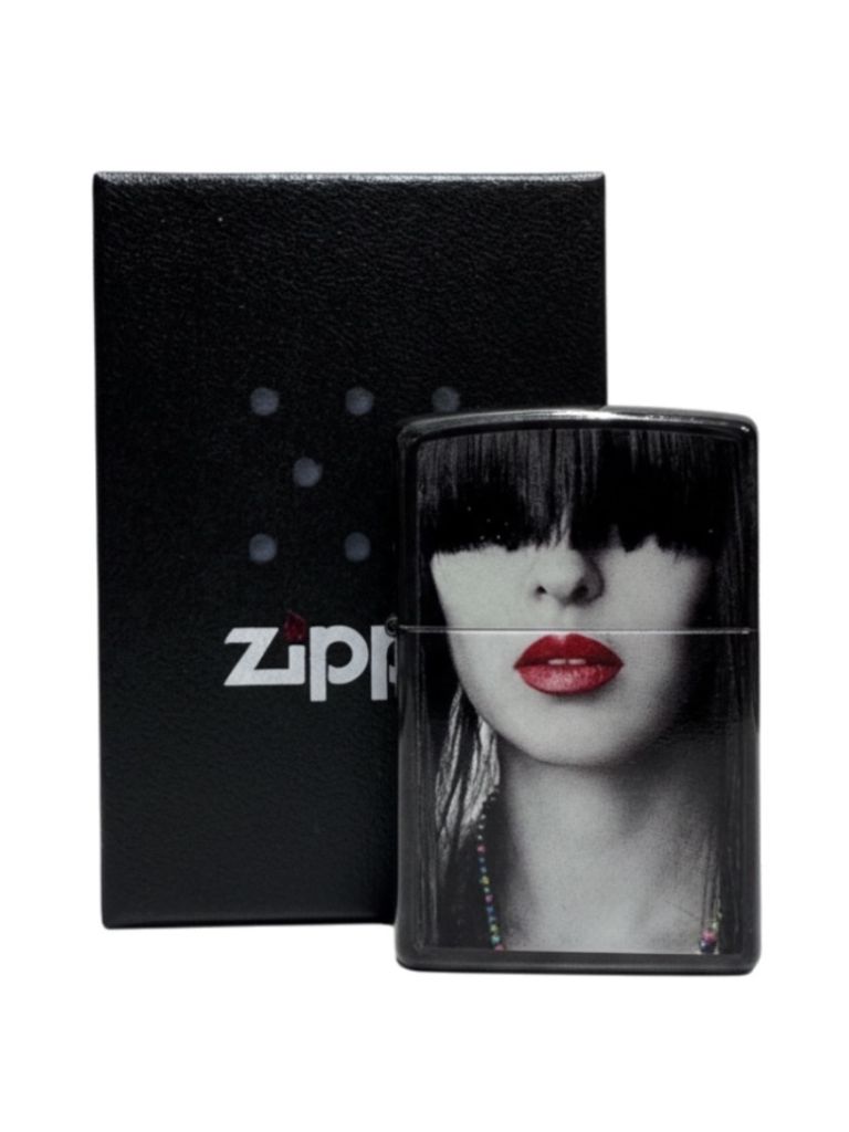 Zippo Ebony color "Red Lips" 2003862