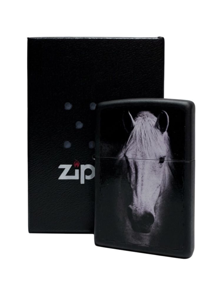 Zippo schwarz color "White Horse" 2003883