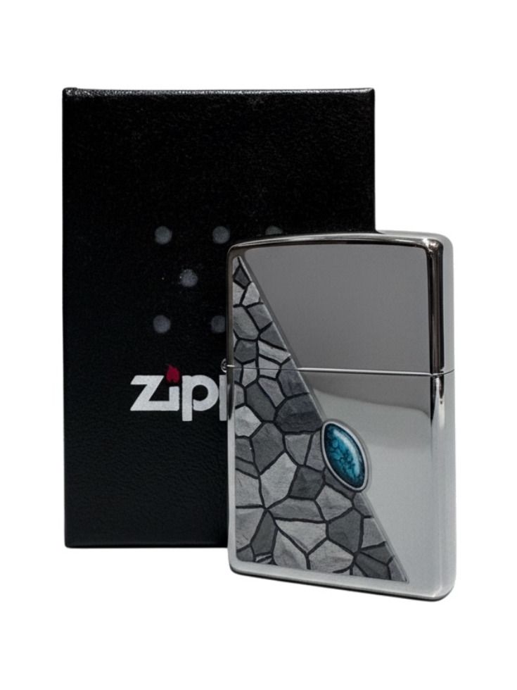 Zippo cr.pol. color "Turquoise Pattern" 2003818