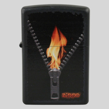 Zippo schwarz color Zipped  2002680