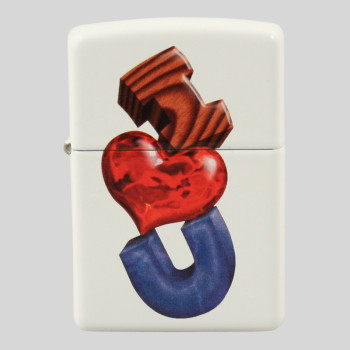 Zippo weiß color I love you 2002860