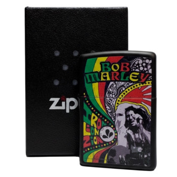Zippo schwarz col.  Bob Marley 2002744