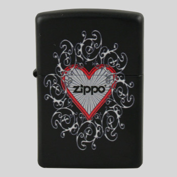 Zippo schwarz color Heart Crown Vines 2002777