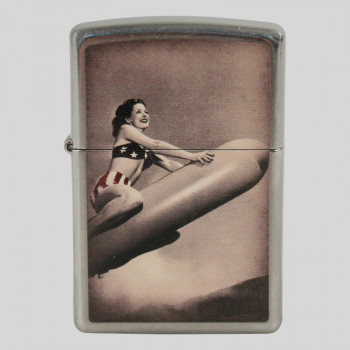Zippo street chrom color Rocket Girl 2003147 - 1