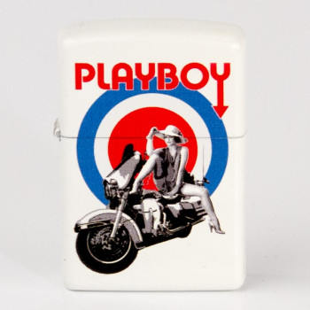 Zippo weiß color Playboy Bulleseye 2003109