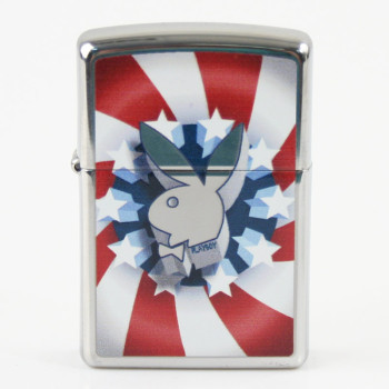 Zippo chrom poliert color Playboy Red White Blue 2003139