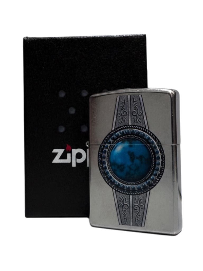 Zippo street chrom color "Turquoise Belt" 60000031