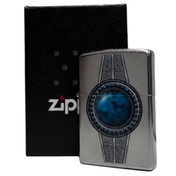 Zippo street chrom color "Turquoise Belt" 60000031