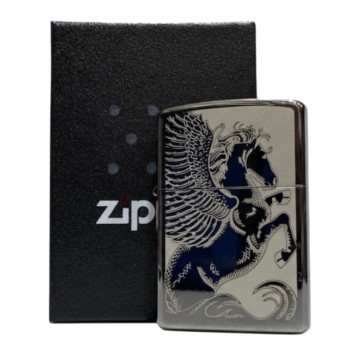 Zippo Black Ice grav. "Pegasus" 60000260