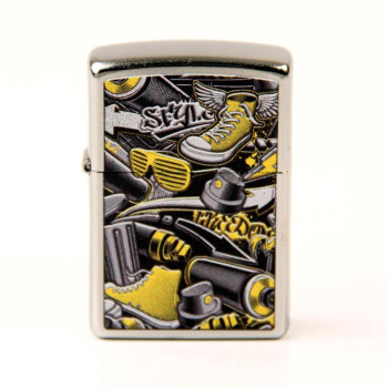 ZIPPO street chrom color "Graffiti Design" 60004600