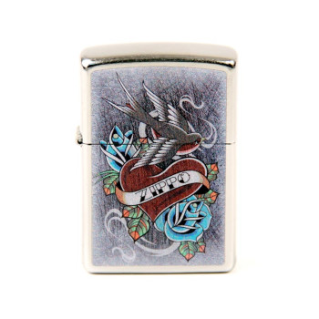 ZIPPO street chrom color "Zippo Tattoo" 60004587