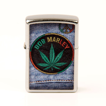 ZIPPO street chrom color "Bob Marley Jeans Sticker" 60004517