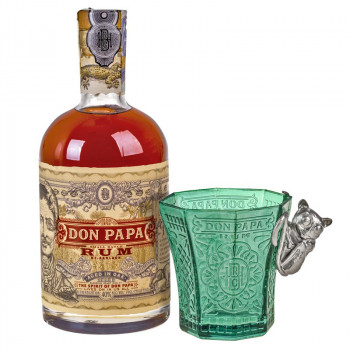 Don Papa Rum 0,7l 40% + glass Giftbox - 2