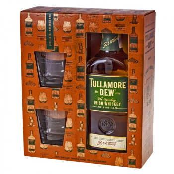 Tullamore Dew 0,7l 40% + 2 glass