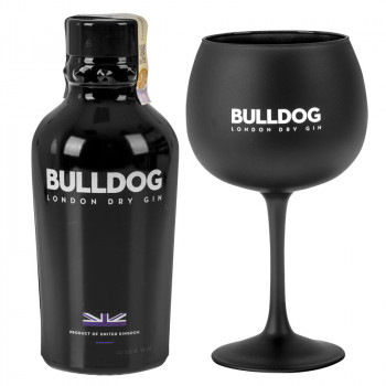 Bulldog London Dry Gin 40 % 0,7l + Glas - 2