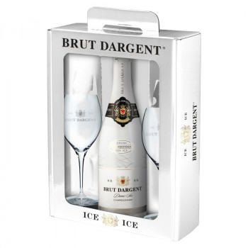 Brut Dargent ICE Demi-Sec Chardonnay 0,75l + 2 Glasses - 1