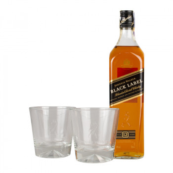Johnnie Walker Black 12Y 0.7l 40% + 2 glasses - 3