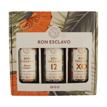 Ron Esclavo 3x 200ml 40,67% Mini Giftbox