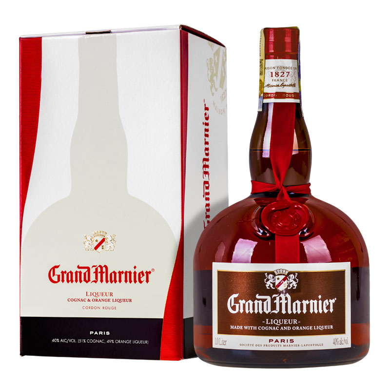 Grand Marnier 40% 1l Rouge | Giftbox Excaliburshop