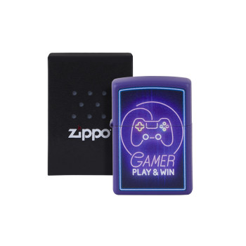 ZIPPO lila matt color "Gamer Play&Win"60005237