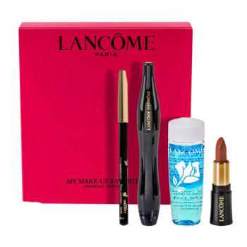 Lancôme Set :Mascara+Lipstick+Bi facil+Crayon Kohl blac