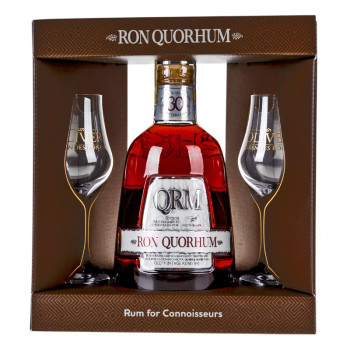 Quorhum 30Y Sistema Solera Aniversario 0,7 l 40% Giftbox + 2 Glasses