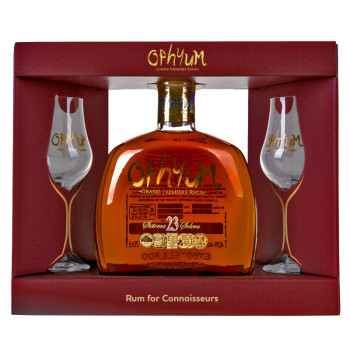 Ophyum 23Y Sistema Solera 0,7 l 40% Giftbox + 2 Glasses - 1