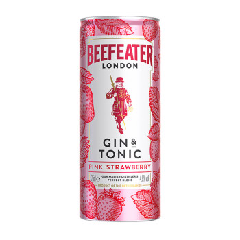 Beefeater Gin & Tonic Pink Strawberry 0,25l 4,9%