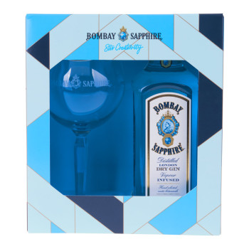 Bombay Sapphire 0,7l 40% + Glass - 2