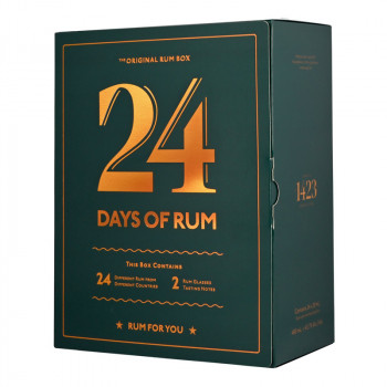 Advent calendar 24 Days of Rum 24x20ml 43,7% + 2 glasses - 2