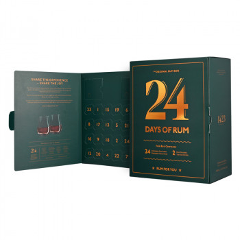 Advent calendar 24 Days of Rum 24x20ml 43,7% + 2 glasses - 3