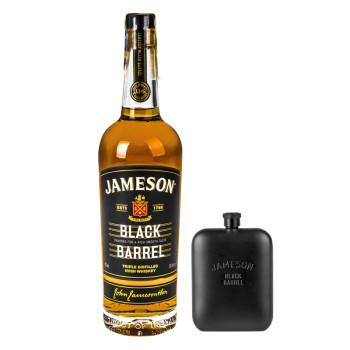 Jameson Black Barel 0,7l 40% Giftbox with flask - 2